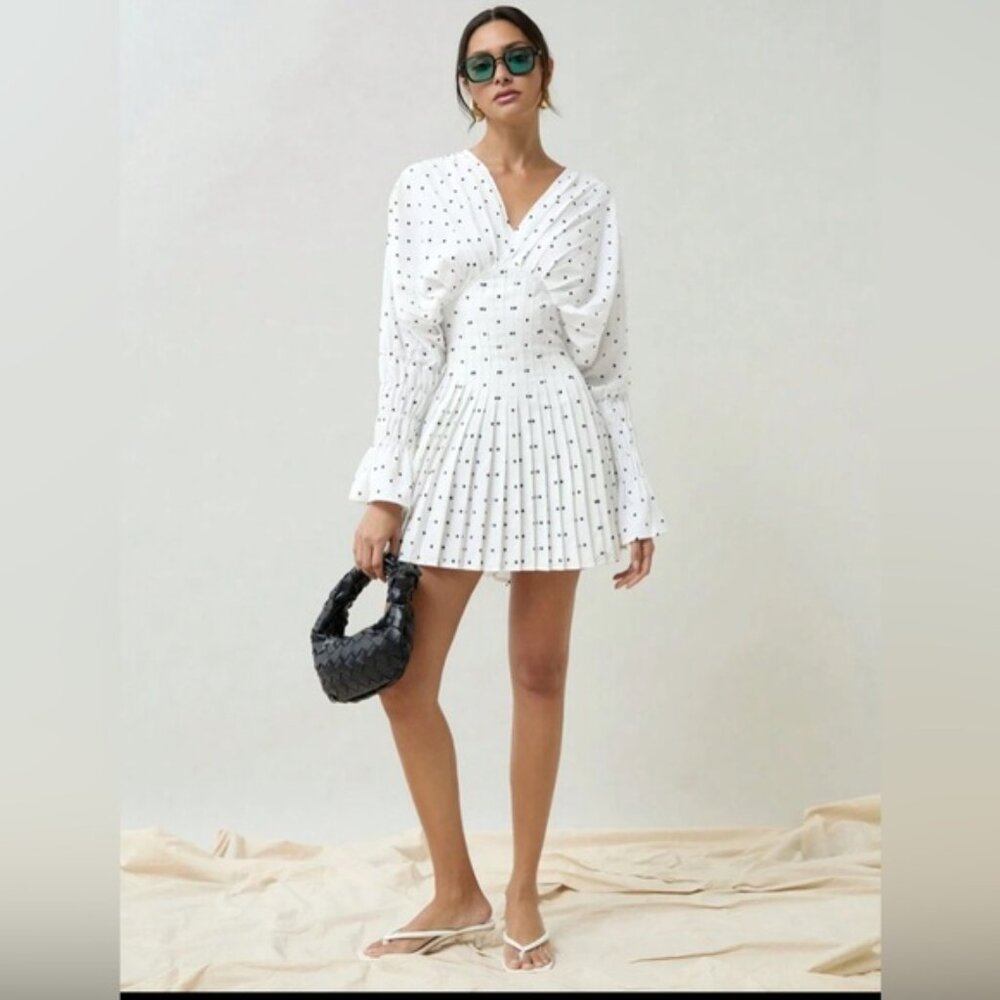 Elegant Polka Dot Mini Dress – Perfect for Every Occasion! 🔥🔥💗✨✨ - Picture 4 of 4